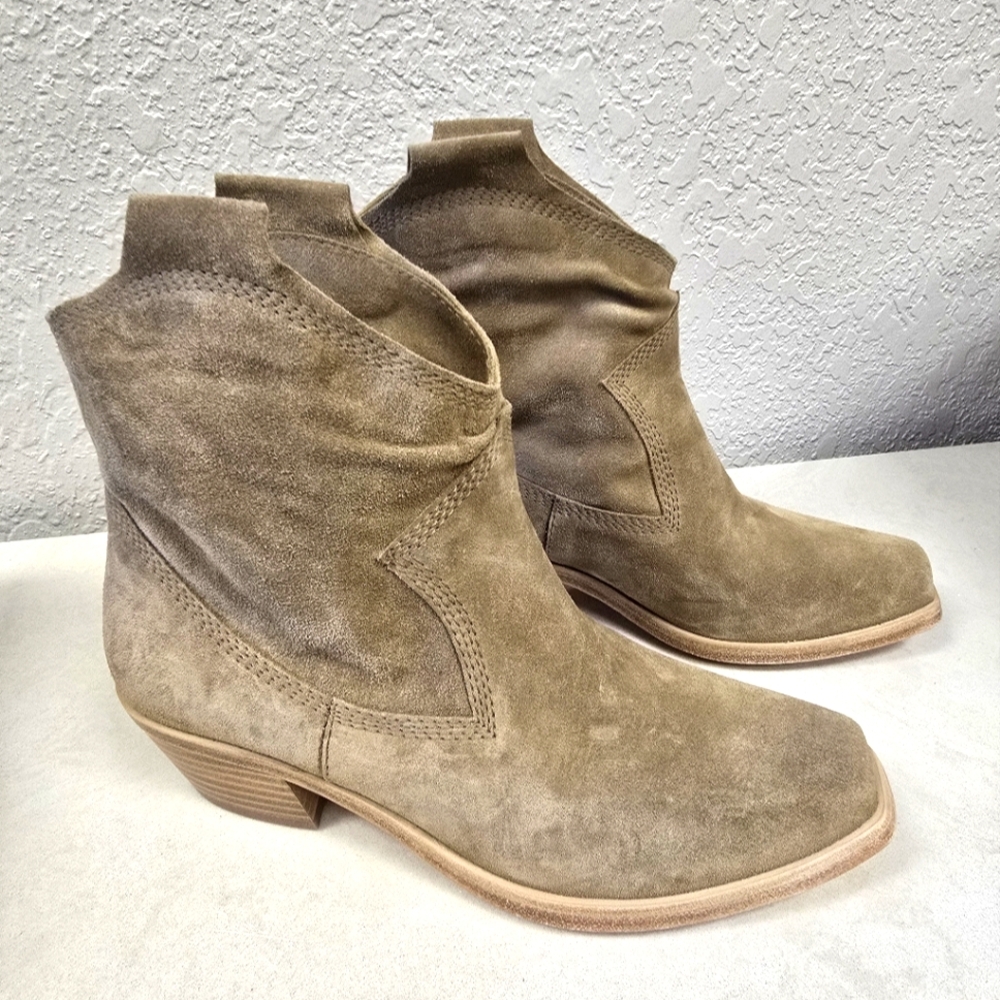 Pedro Garcia Bristol Western Brown Suede Leather Boot Size 37.5 $725
